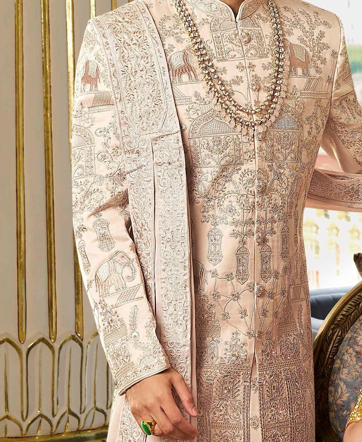 Rose Gold Sherwani