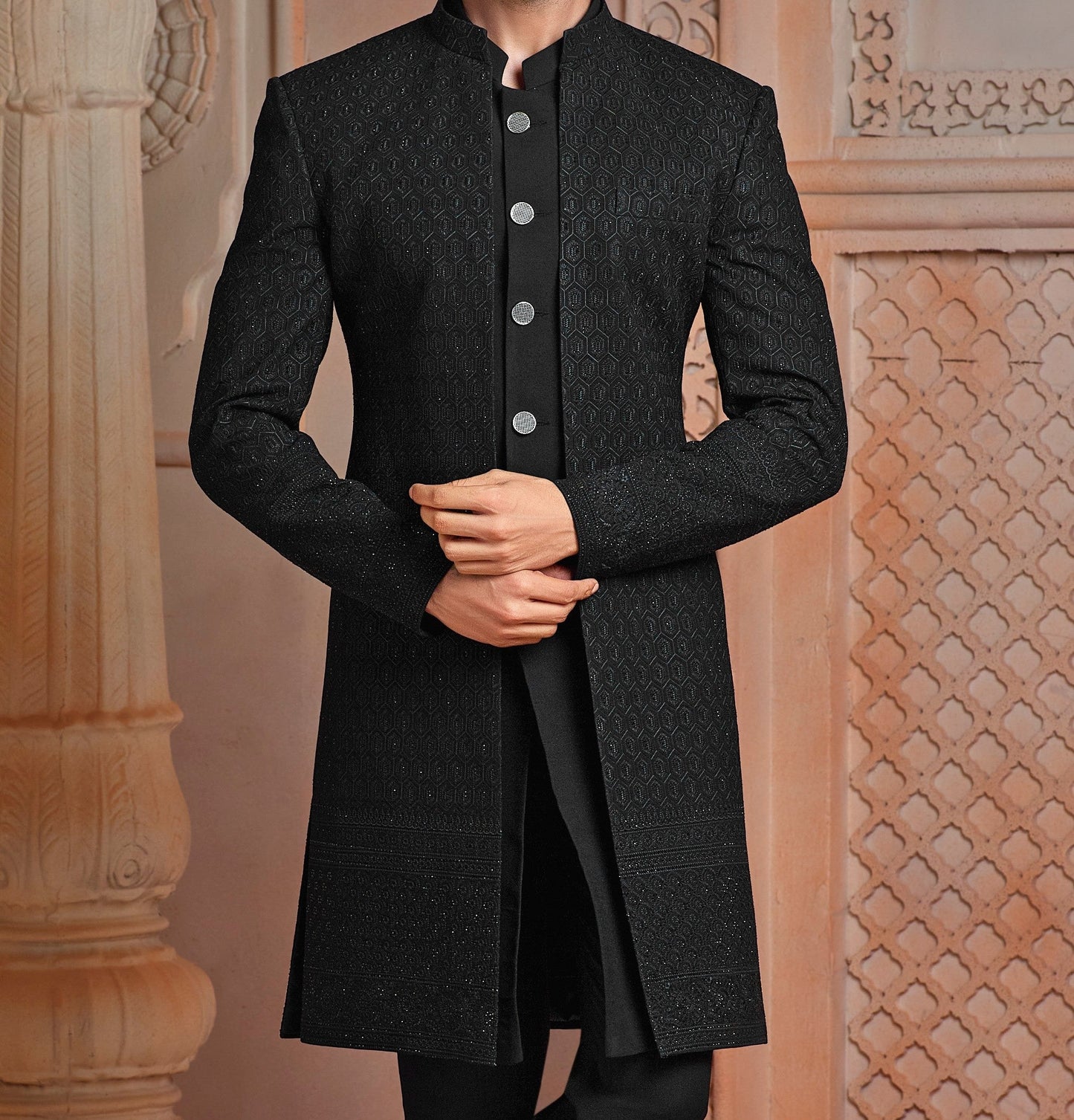 Black daman indo western