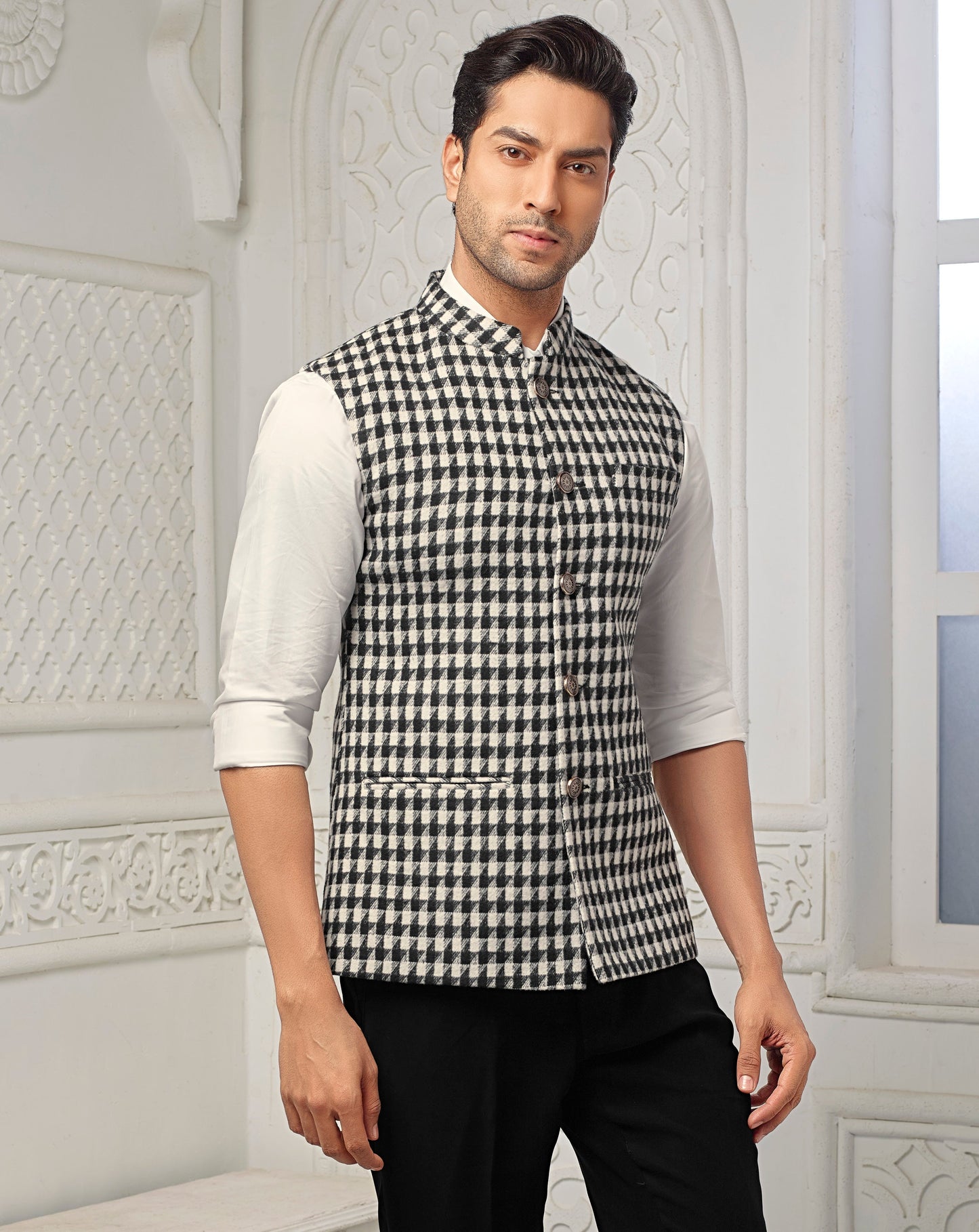 Black & white blazer