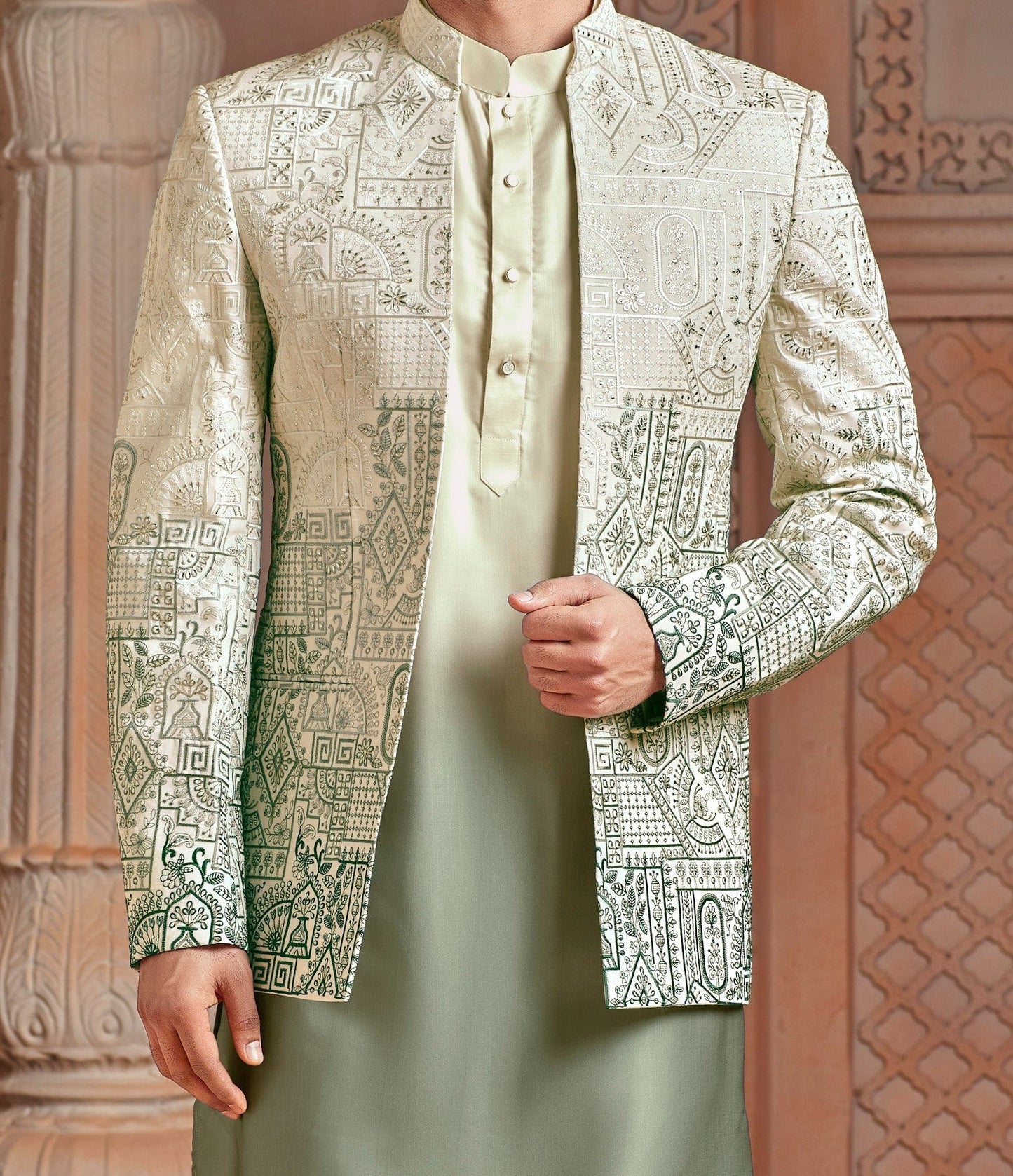 Mehndi green ombre open Jodhpuri