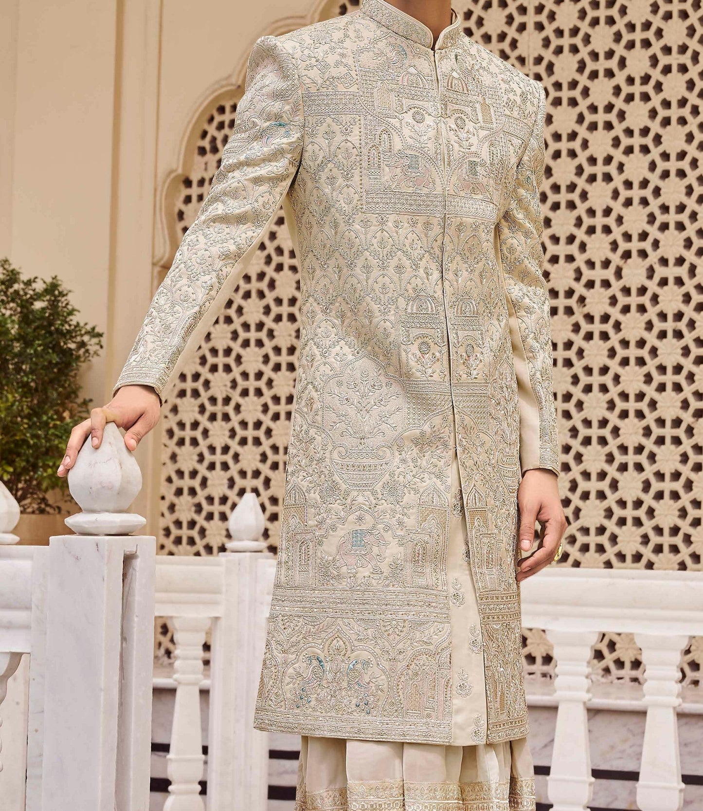 Tusser Sherwani