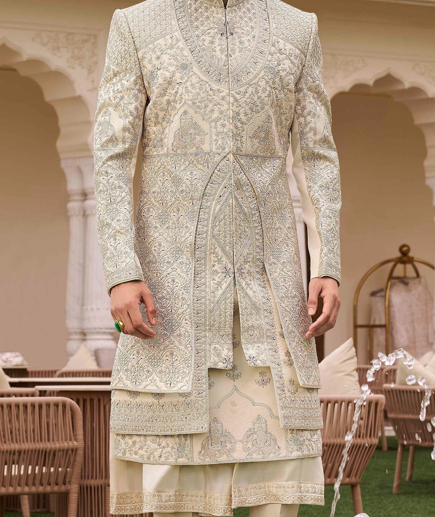 Tusser Sherwani