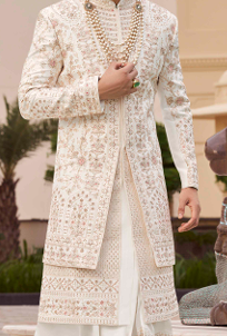 Off white Sherwani