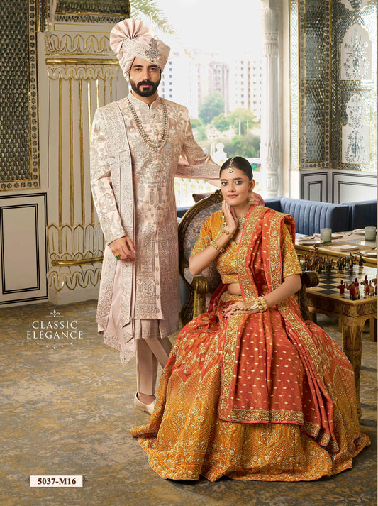 Rose Gold Sherwani