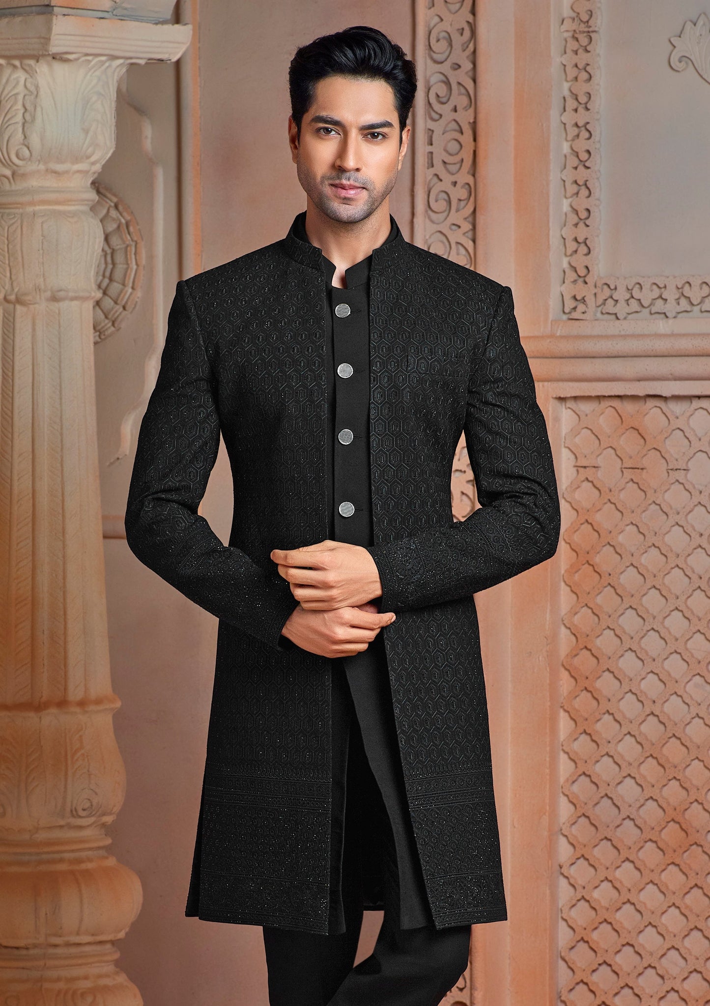 Black daman indo western