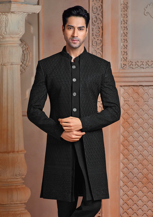 Black daman indo western