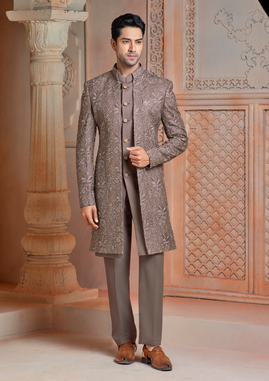 Rose gold beads work indo western