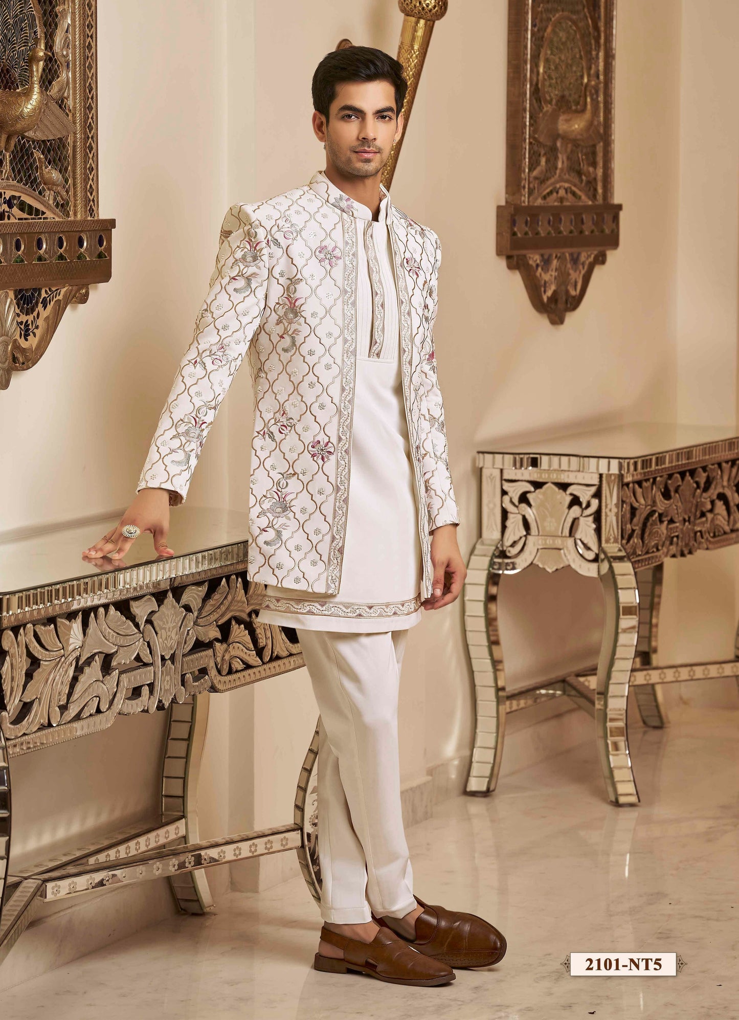 White Indowestern
