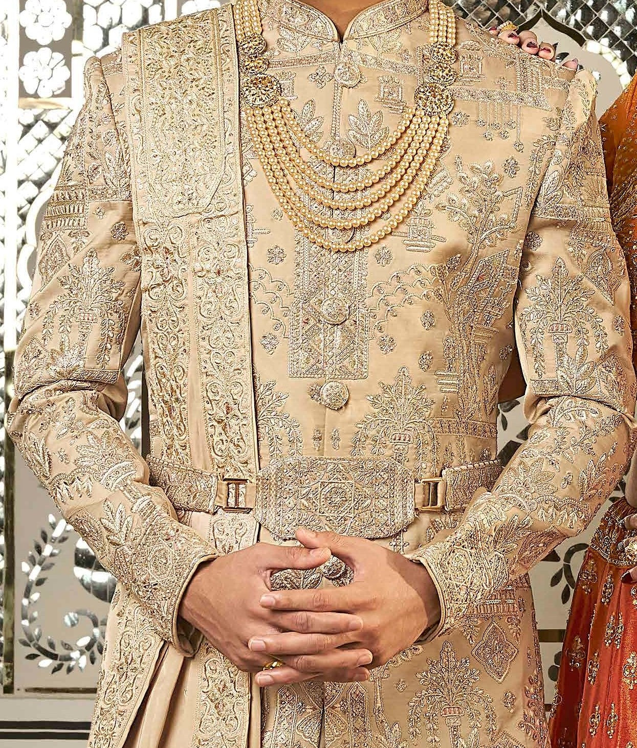 Golden Sherwani