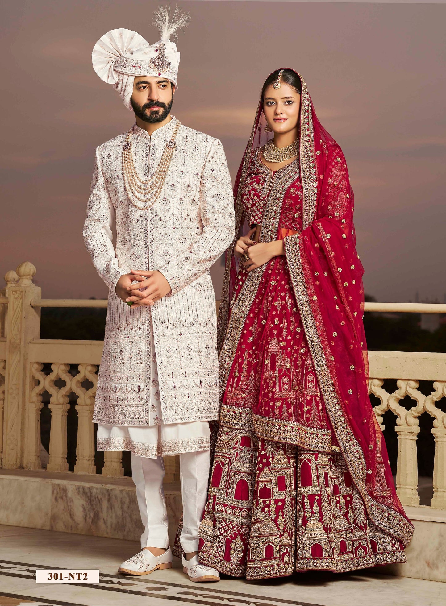 Cream Sherwani