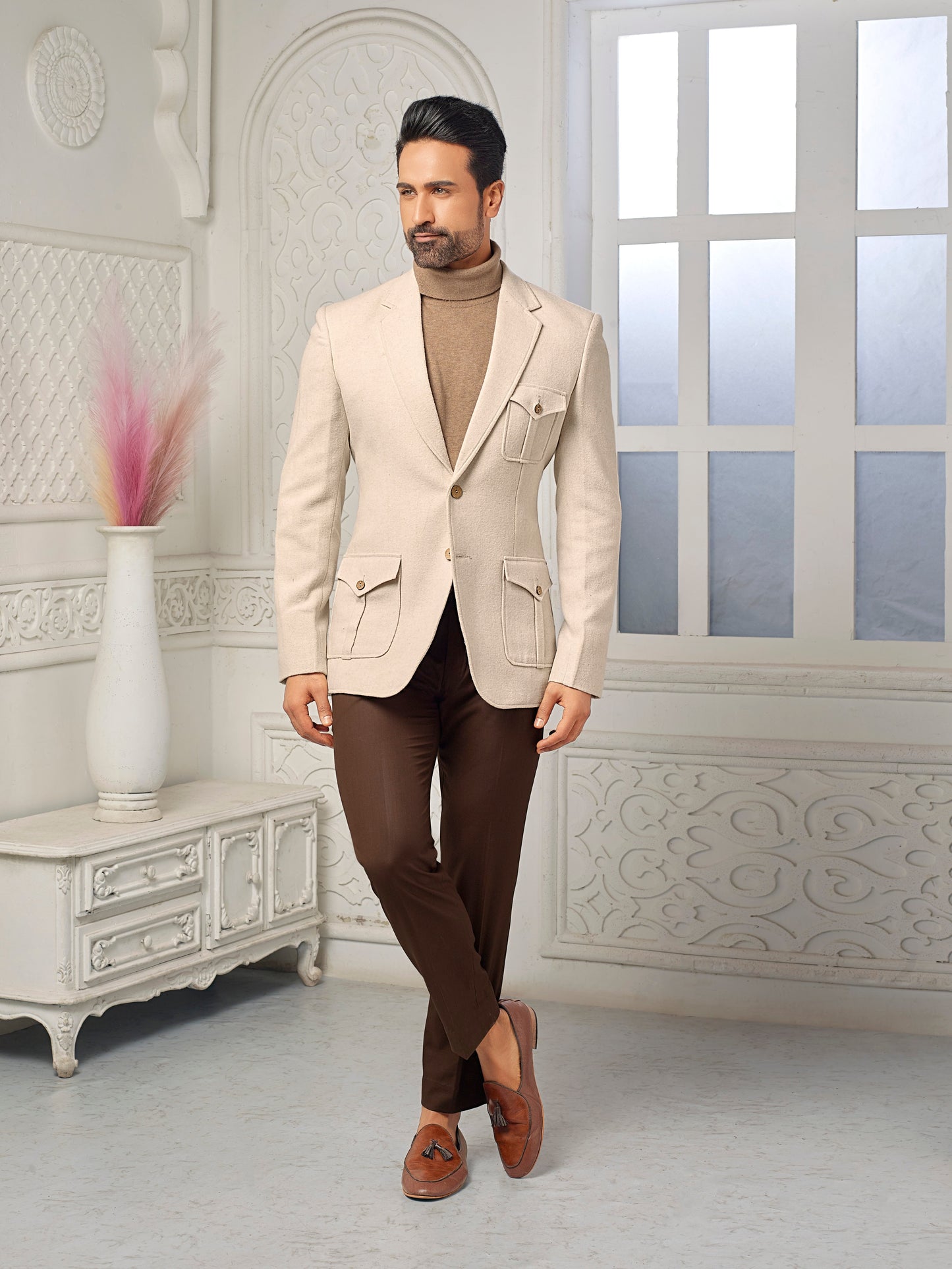 Off white texture Blazer