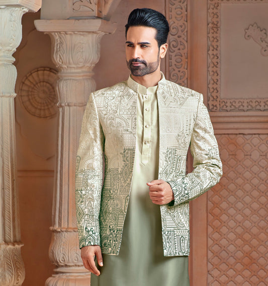 Mehndi green ombre open Jodhpuri