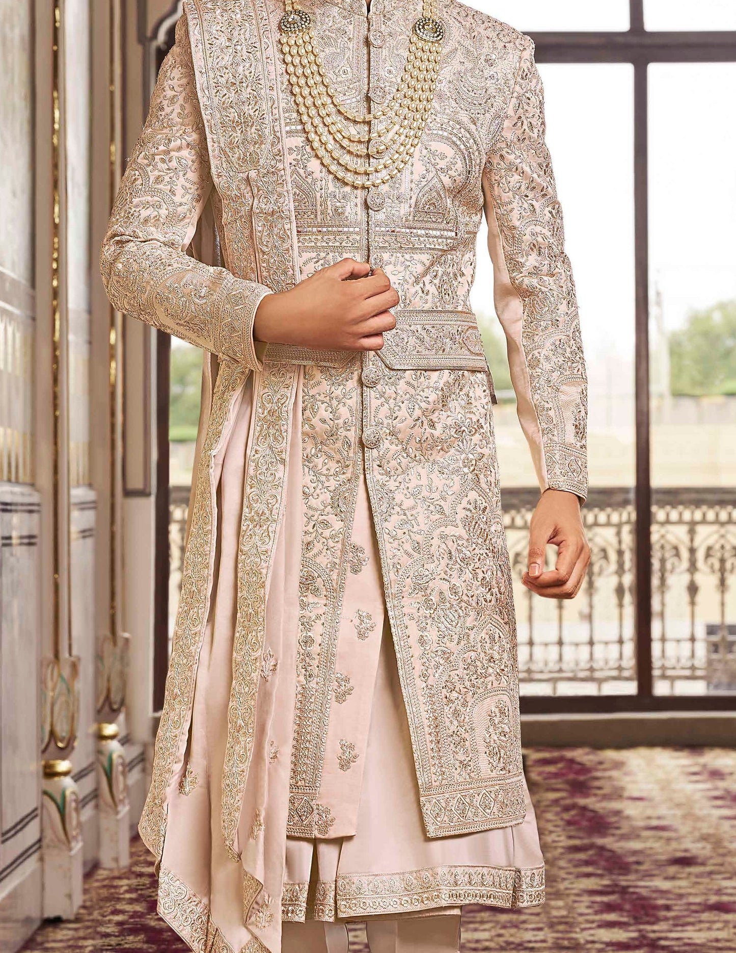 Rose Gold Sherwani