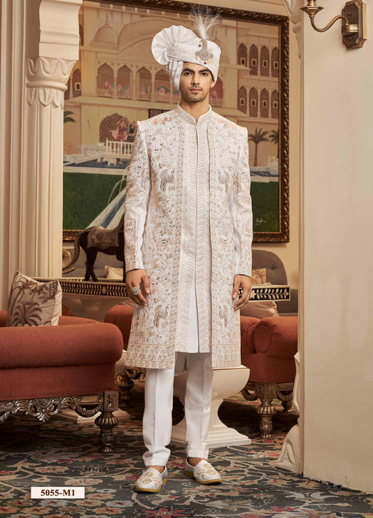 White / CreamSherwani