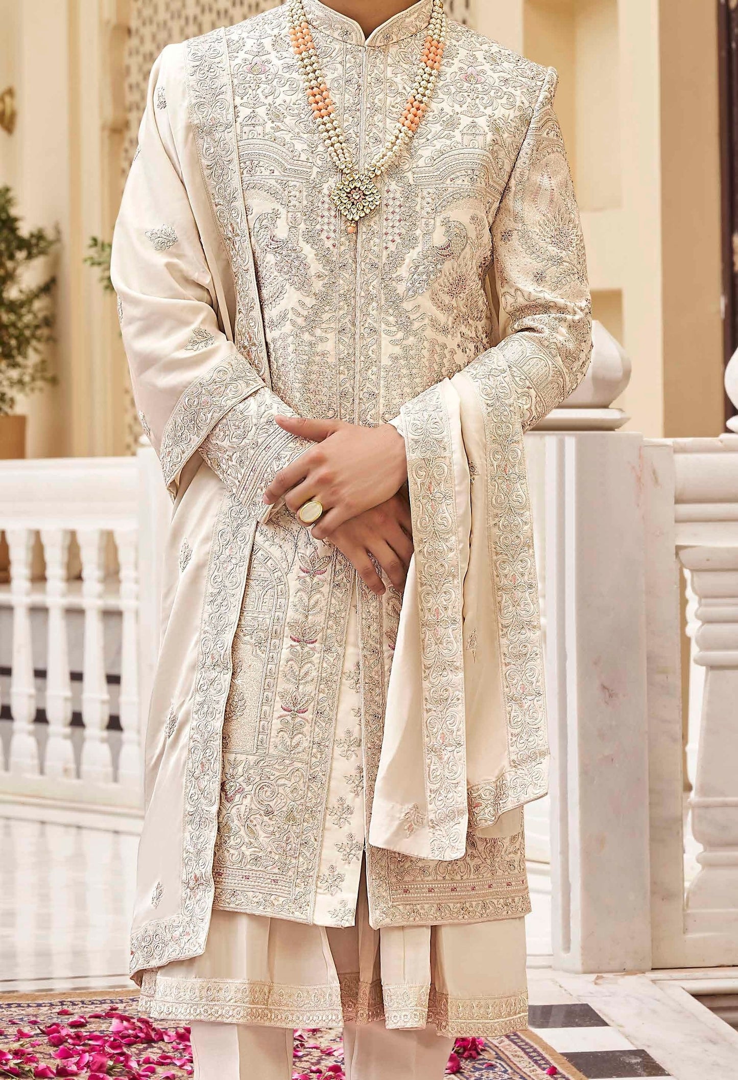 White / Cream Sherwani