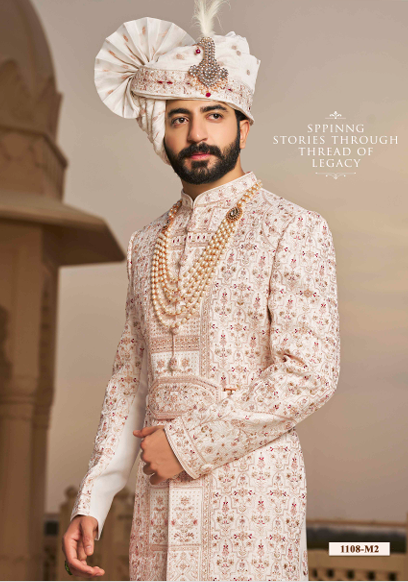 Warm White Sherwani