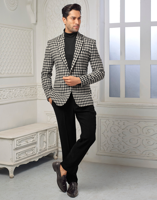 Black & white blazer